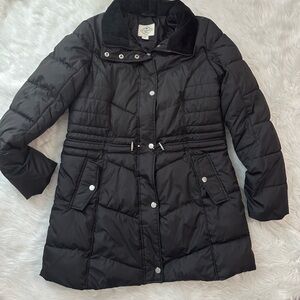 St. John's Bay Black Quilted Jacket